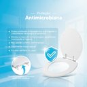 Ver imagem 3 de Assento Sanitario Poliester Antibacteriano Ravena Branco para Vaso Deca