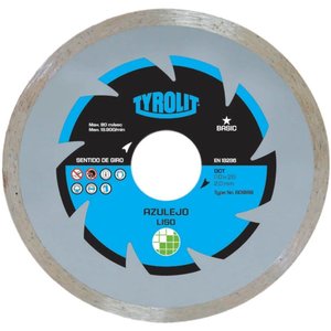 Disco Diamantado 1A1R Basic 110x20mm - TYROLIT Disco Diamantado 1A1R Basic 110x20mm Liso - 609189 - 