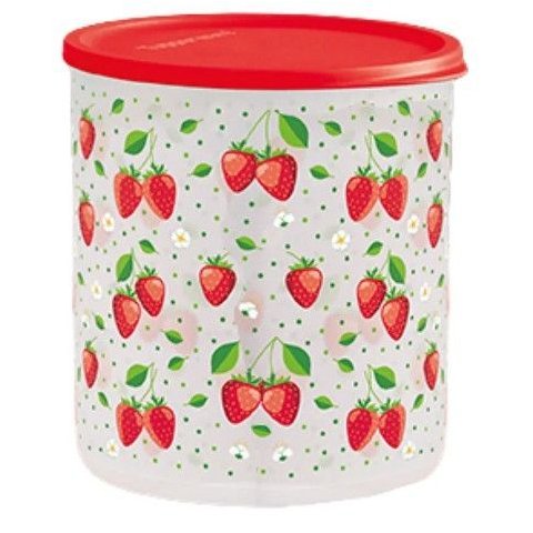 Refri Line Redondo 3,3 Litros Linha Morangos Tupperware