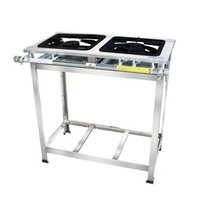 Fogão Serv Kenok 2 Bocas 1 Dupla Baixa Pressão Fbse2b.840