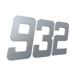 Numero para Residência 130mm Prata Escovado - Metalmidia 7 - 2