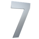 Ver imagem 1 de Numero para Residência 130mm Prata Escovado - Metalmidia 7