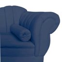 Ver mais imagens de Recamier Decorativo Divã Amsterdã 147cm Lado Esquerdo Suede Azul Marinho