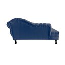 Ver imagem 6 de Recamier Decorativo Divã Amsterdã 147cm Lado Esquerdo Suede Azul Marinho