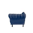 Ver imagem 7 de Recamier Decorativo Divã Amsterdã 147cm Lado Esquerdo Suede Azul Marinho
