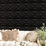 10 Placas Pvc 3d Revestimento de Parede Decorativa Estrelar Alto Relevo Preto Quarto Sala Cozinha 25 - 4