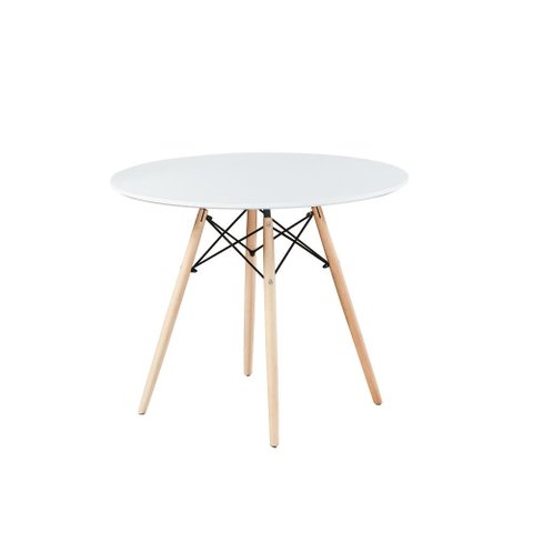Mesa Redonda Eames Charles Eiffel 90cm Trevisul - Branco