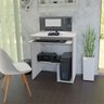 Escrivaninha Computador 690x420 C/ Suporte Cpu e Impressora - Branco - 3