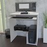 Escrivaninha Computador 690x420 C/ Suporte Cpu e Impressora - Branco - 4