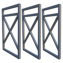 Ver imagem 1 de Suporte De Prateleira Estilo Industrial Kit Três Peças 20x37:Prata