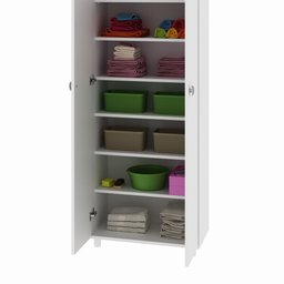 Armário Multiuso com 2 Portas Branco - 4