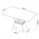 Ver imagem 4 de Mesa de Jantar 4 Lugares Cansas Mel/Blonde/Nude - Panorama Móveis