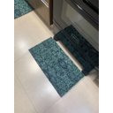 Ver imagem 1 de Kit Tapetes e Passadeira Vintage Antiderrapante 3 Peças:Verde Musgo