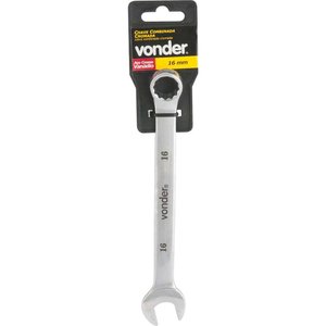 Chave Combinada 16mm Cromo Vanádio Cromada Cartela - Vonder