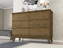 Ver imagem 1 de Cômoda Para Quarto Arezzo Chanel com 6 Gavetas na Cor Canela