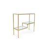 Aparador de Sala - Modelo Industrial - Tampo Vidro - Dourado - 6