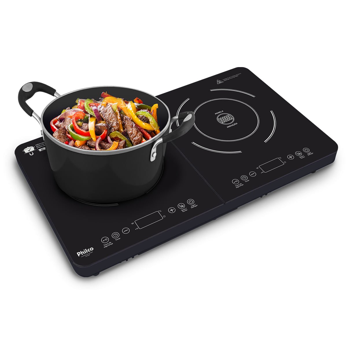 Cooktop Indução Philco PCT20P Portátil 2 bocas 8 potencias 127V - 2