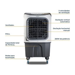 Climatizador Britânia Frio 70 Litros Bcl70 - 7