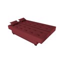 Ver imagem 4 de Sofá Cama Laila Veludo Vinho E432 - Matrix