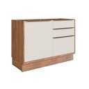 Ver imagem 1 de Gabinete P/ Pia Cozinha Balcão Versalis Ph 3038 C/ 1 Porta e 3 Gavetas S/ Tampo 120cm Freijo/argila