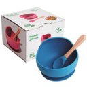 Ver imagem 1 de Bowl de Silicone Papinha P/BEBÊ Turminha Guara - Azul