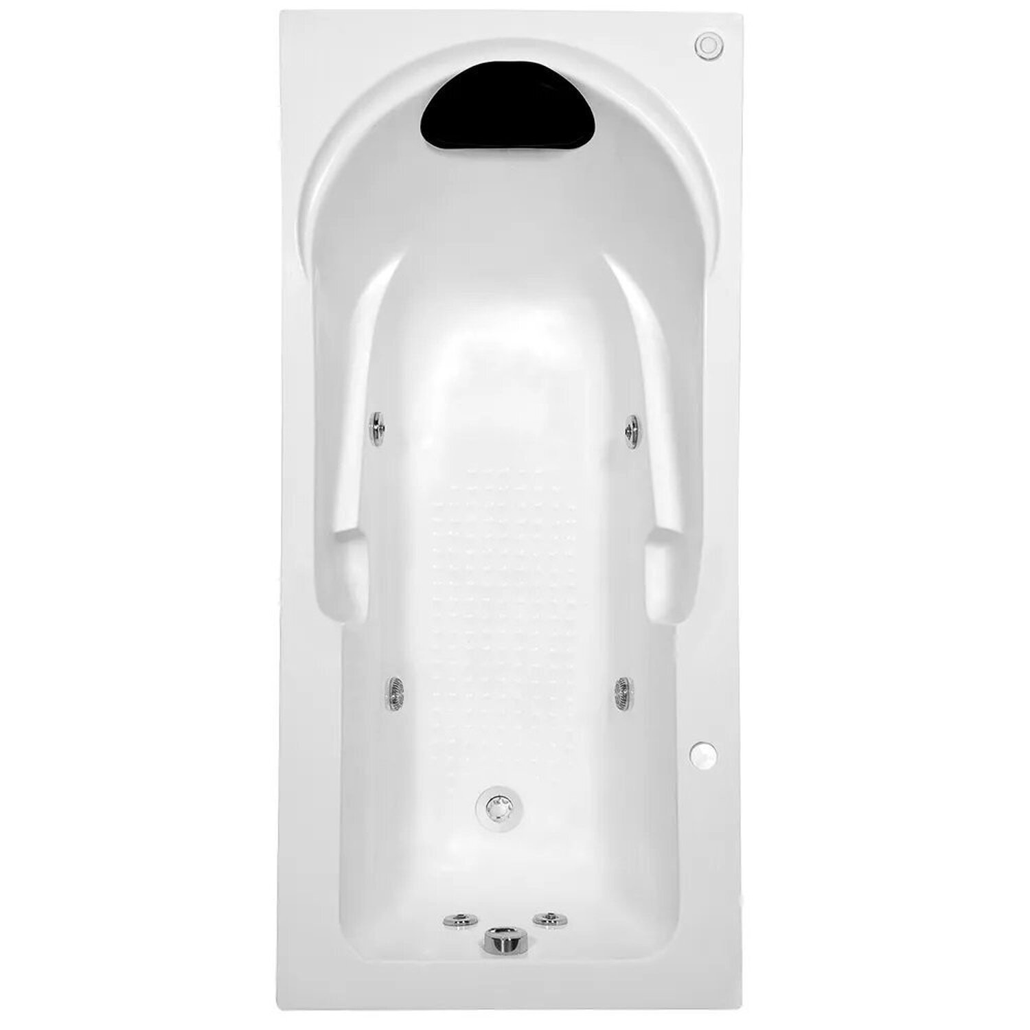 Banheira de Hidromassagem Capri Branca em Gel Coat Super Luxo 135x80x46cm - P4 - 220v - com Aquecedo - 3