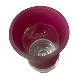 Vaso de Vidro Grosso Colors Decorativo Rosa 18cm Espressione Vaso Decorativo, Vaso de Vidro Decorati - 4