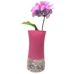 Vaso de Vidro Grosso Colors Decorativo Rosa 18cm Espressione Vaso Decorativo, Vaso de Vidro Decorati - 8
