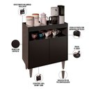 Ver imagem 4 de Balcão Buffet para Sala de Jantar Cozinha 2 Portas Lice M05 Preto - Inoviza