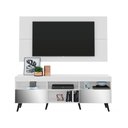 Ver imagem 1 de Rack Retrô com Espelho e Painel com Suporte para TV até 65" Multimóveis Flórida FG3142 Branco/