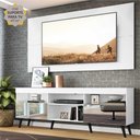 Ver imagem 2 de Rack Retrô com Espelho e Painel com Suporte para TV até 65" Multimóveis Flórida FG3142 Branco/