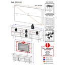 Ver imagem 4 de Rack Retrô com Espelho e Painel com Suporte para TV até 65" Multimóveis Flórida FG3142 Branco/