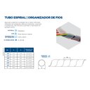 Ver imagem 2 de Tubo Espiral Organizador de Fios e Cabos Ø 3/8" ou 9,5mm - 5 Metros - Branca REIMOLD
