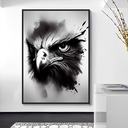 Ver imagem 1 de Quadro Decorativo Águia Black White