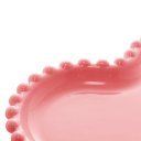 Ver imagem 3 de Prato de Porcelana Coração Beads Vermelho Bon Gourmet 17cm X 15cm X 2cm