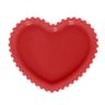 Prato de Porcelana Coração Beads Vermelho Bon Gourmet 17cm X 15cm X 2cm - 1