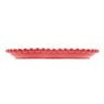 Prato de Porcelana Coração Beads Vermelho Bon Gourmet 17cm X 15cm X 2cm - 5