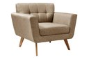 Ver imagem 4 de Kit 2 Poltronas Decorativas Bruna Sala de Estar Quarto Recepção Marrom