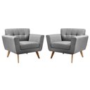 Ver imagem 2 de Kit 2 Poltronas Decorativas Bruna Sala de Estar Quarto Recepção