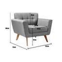 Ver imagem 3 de Kit 2 Poltronas Decorativas Bruna Sala de Estar Quarto Recepção