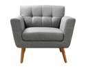 Ver imagem 5 de Kit 2 Poltronas Decorativas Bruna Sala de Estar Quarto Recepção Cinza