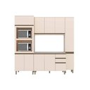 Ver imagem 5 de Cozinha Modulada Connect 4 Peças 1 Aéreo + Balcão + 2 Paneleiros C6p19 Duna Cristal2 Aéreos + 1
