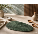 Ver imagem 3 de Bandeja Decorativa de Mármore Verde Guatemala para Servir 38x28cm