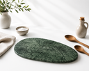 Ver imagem 2 de Bandeja Decorativa de Mármore Verde Guatemala para Servir 38x28cm
