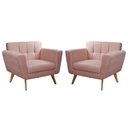 Ver imagem 1 de Kit 2 Poltronas Decorativas Bruna Sala de Estar Quarto Recepção