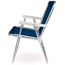 Ver imagem 4 de Cadeira de Praia Alta Alumínio Sannet Azul Marinho Mor