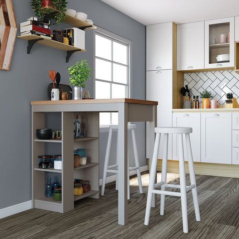 Bancada Gourmet para Cozinha 3 Prateleiras Cd-1022