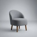 Ver imagem 3 de Kit Duas Poltronas Decor Leitura Cadeiras Estofadas Jade Cinza Liso
