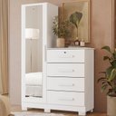 Ver imagem 3 de Cômoda Belize Plus 04 Gavetas e 01 Portas Branco Fosco Liso- Móveis Albatroz