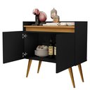 Ver imagem 2 de Buffet Aparador Cantinho do Café Net Retro:preto Mel